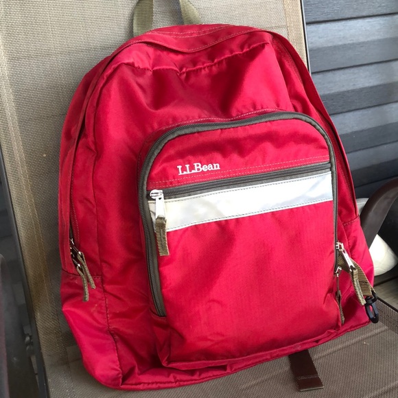 red ll bean backpack